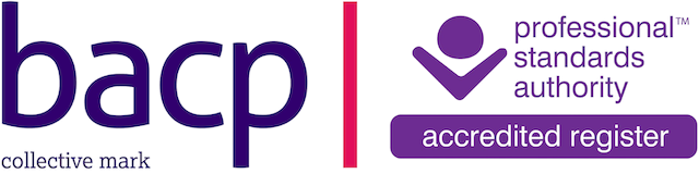 BACP Accredited Register – British Association for Counselling and Psychotherapy professional standards authority logo.